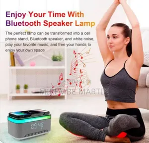 Music Player Led 15w Wireless Charger Wireless Charging Lamp