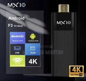 MX10 F3 Android TV Stick With Remote Control,