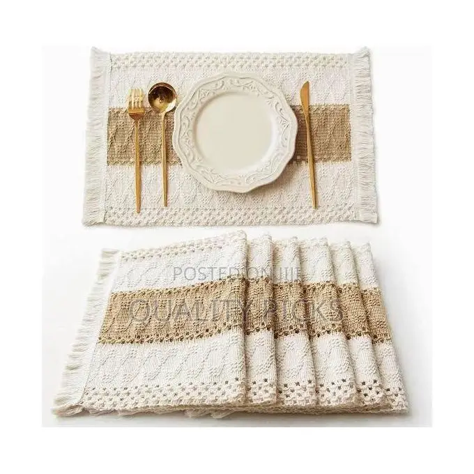 Non-Slip Washable Kitchen Dining Table Mats Decor