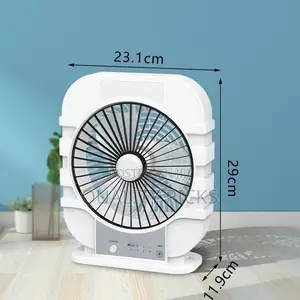 8 Inch Portable Rechargeable Box Desktop Fan