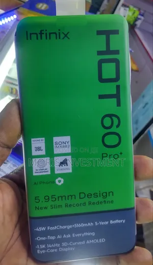 New Infinix Hot 60 Pro+ 256 GB Black