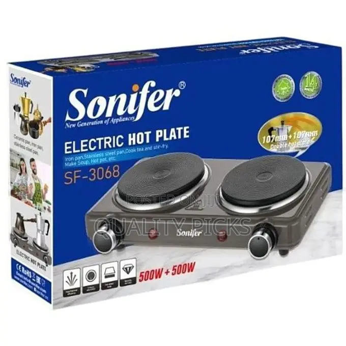 Electric Desktop Oven 1000W Power 2 Oven Heater Stove