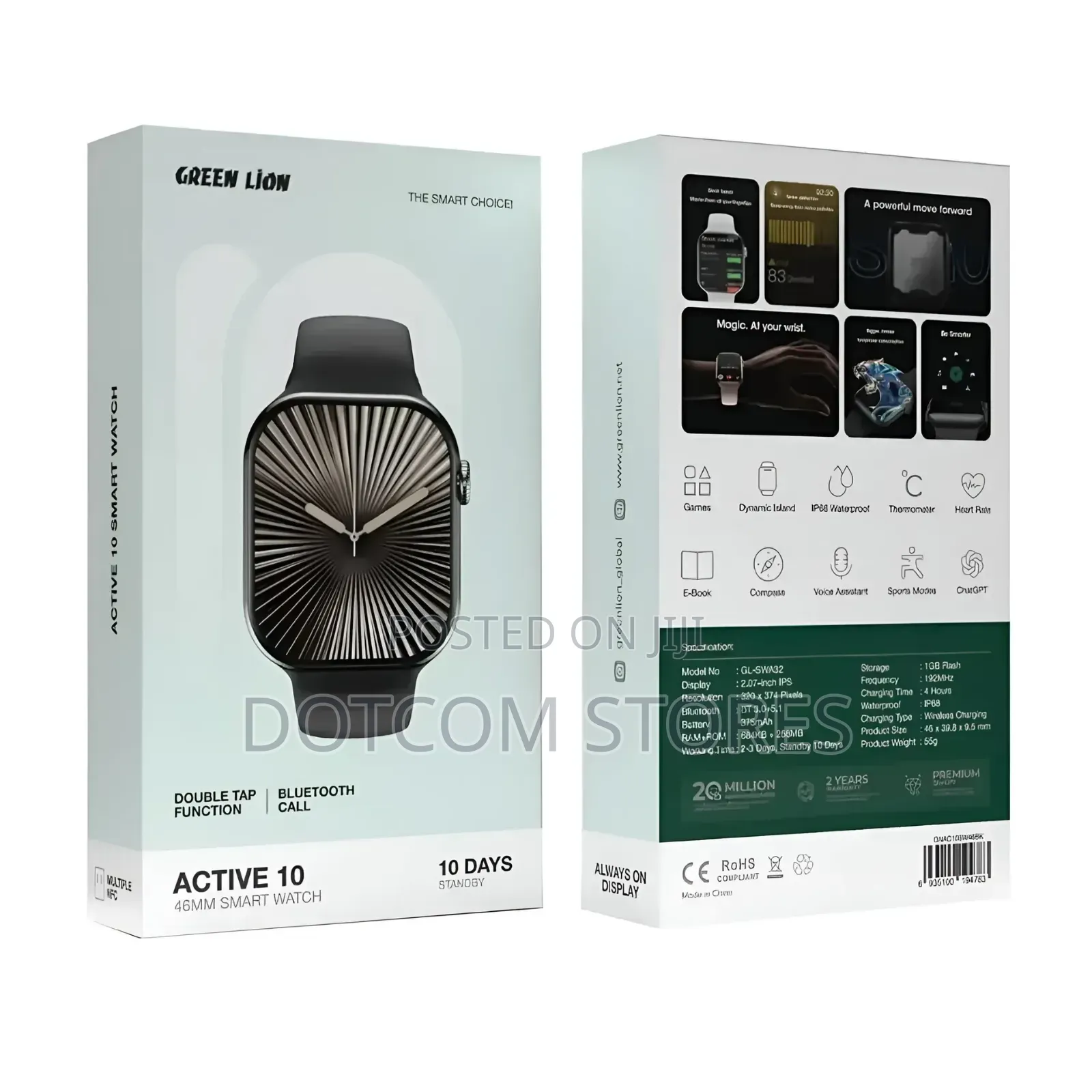 Green Lion Active 10 46mm Smart Watch