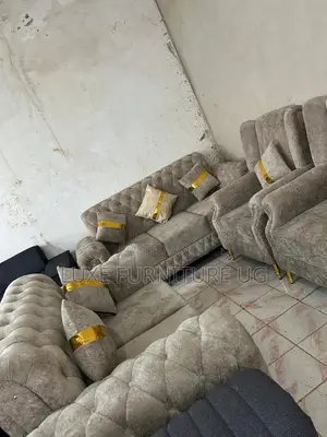Woven Fabric Seven Seater Sofa