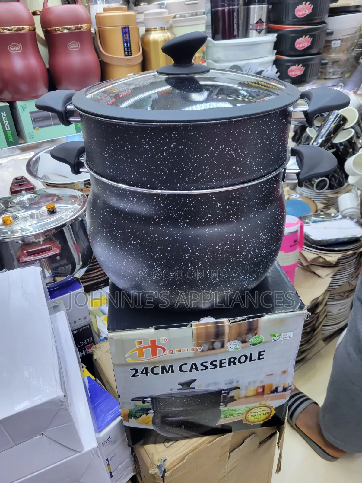 (2in1) 24cm Casserole Food Steamer