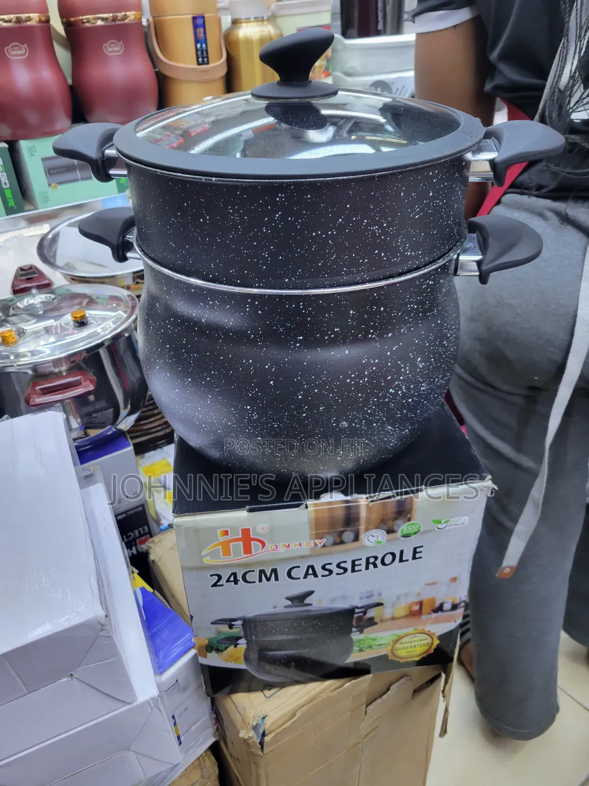 (2in1) 24cm Casserole Food Steamer