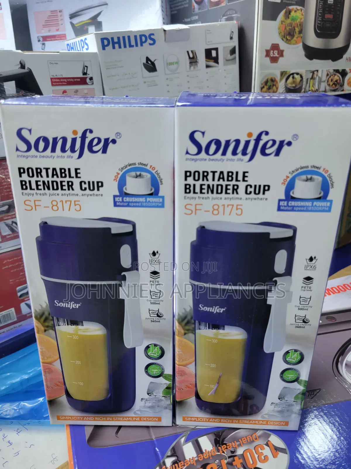 1L Sonifer Electric Rechargeable Potable Blender