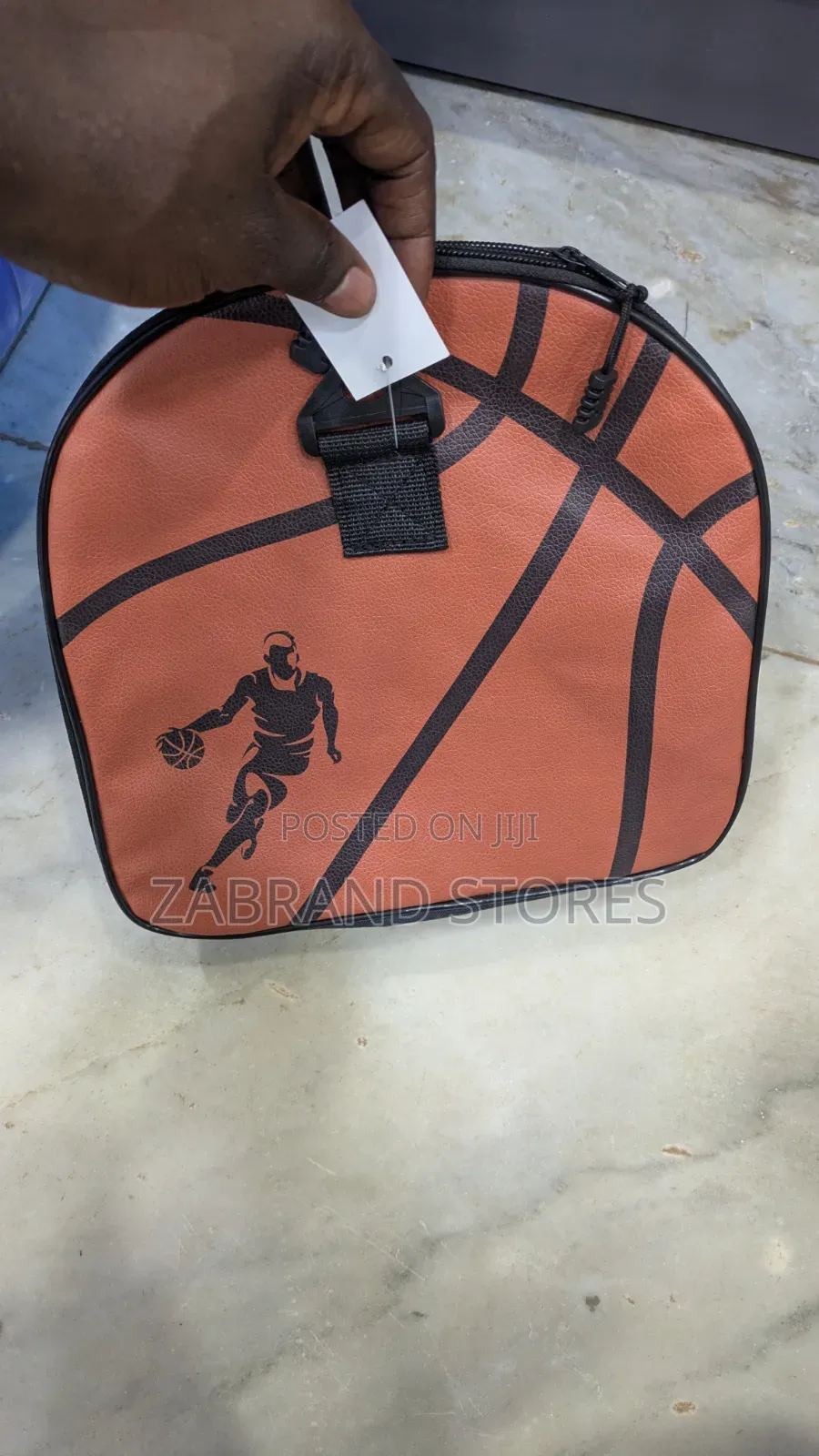 Round PU Leather Basketball Bag
