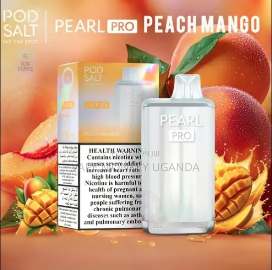 Pod Salt Pearl Pro Peach Mango Disposable Vape.