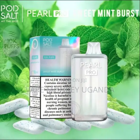 Pod Salt Pearl Pro Sweet Mint Burst Disposable Vape.