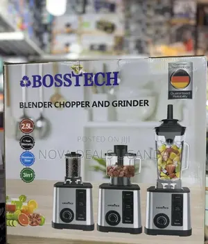 2.5L Bosstech 3-in-1 Heavy Duty Blender Chopper and Grinder