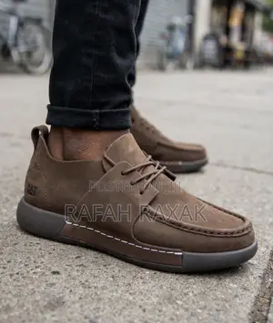 Men’s Classic Coffee Brown CAT Moc-Toe Casual Shoe