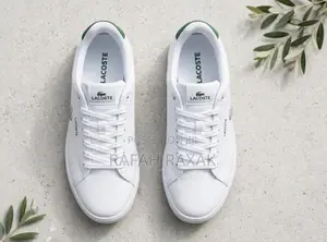 Original Triple White Lacoste Casual Leather Sneakers