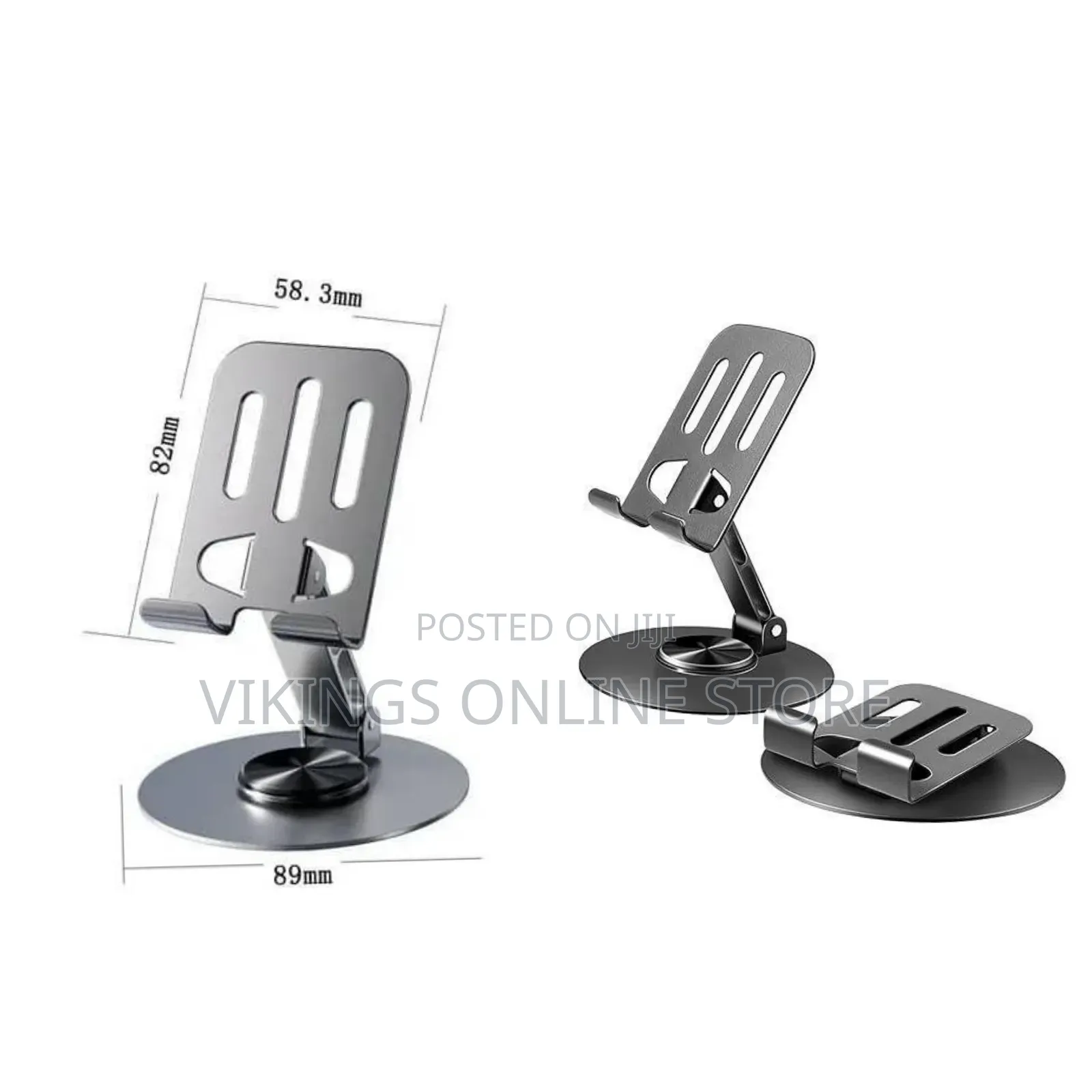 360° Rotatable Adjustable Phone Stand for Desk, Foldable Cell Phone