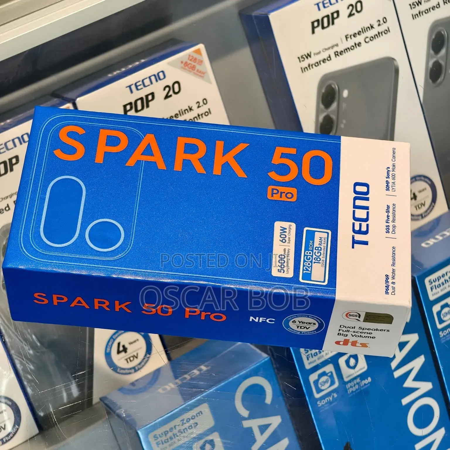 New Tecno Spark 50 Pro 256 GB Blue