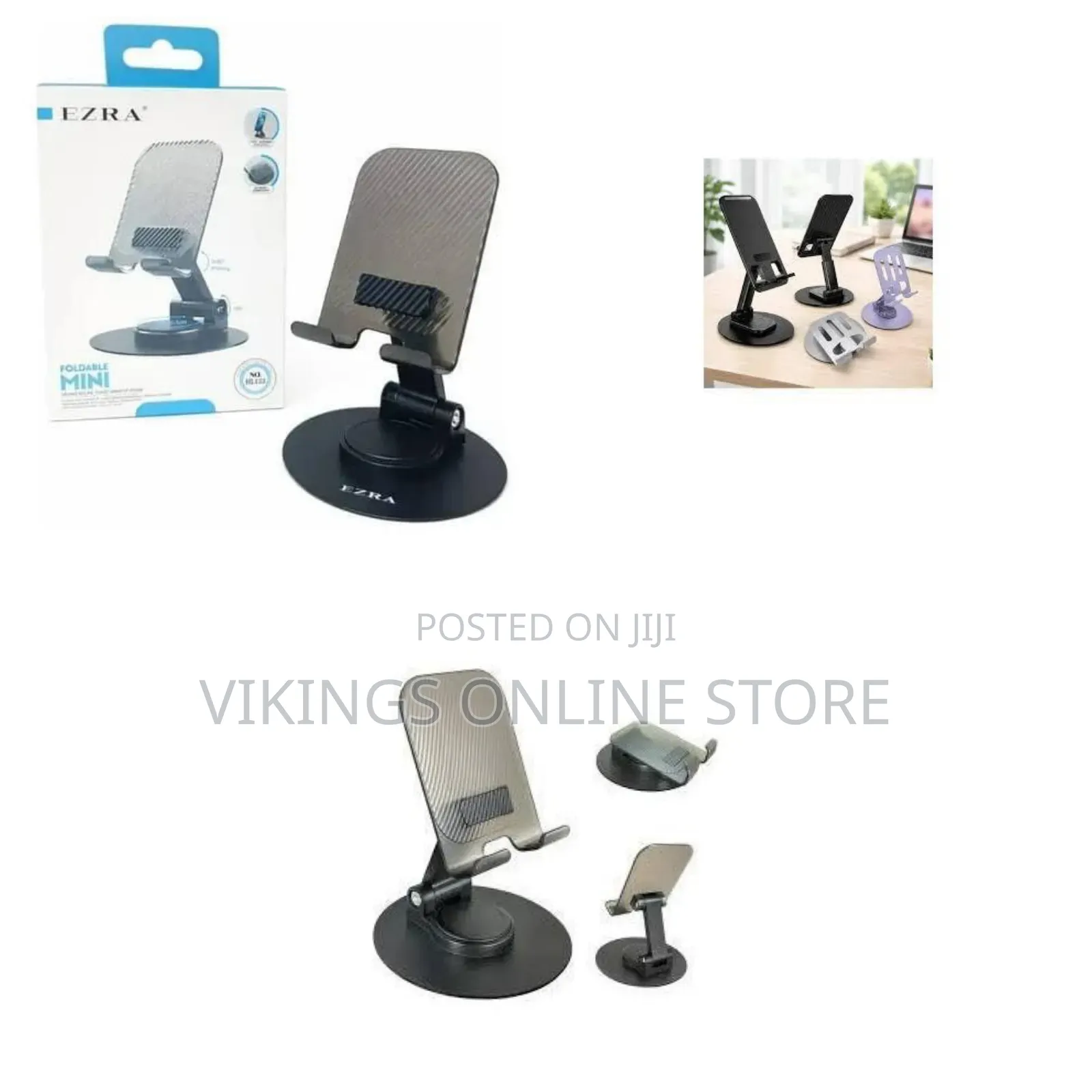 Desktop Swivel Cell Phone Tablet Holder Foldable Phone Holder Mobile