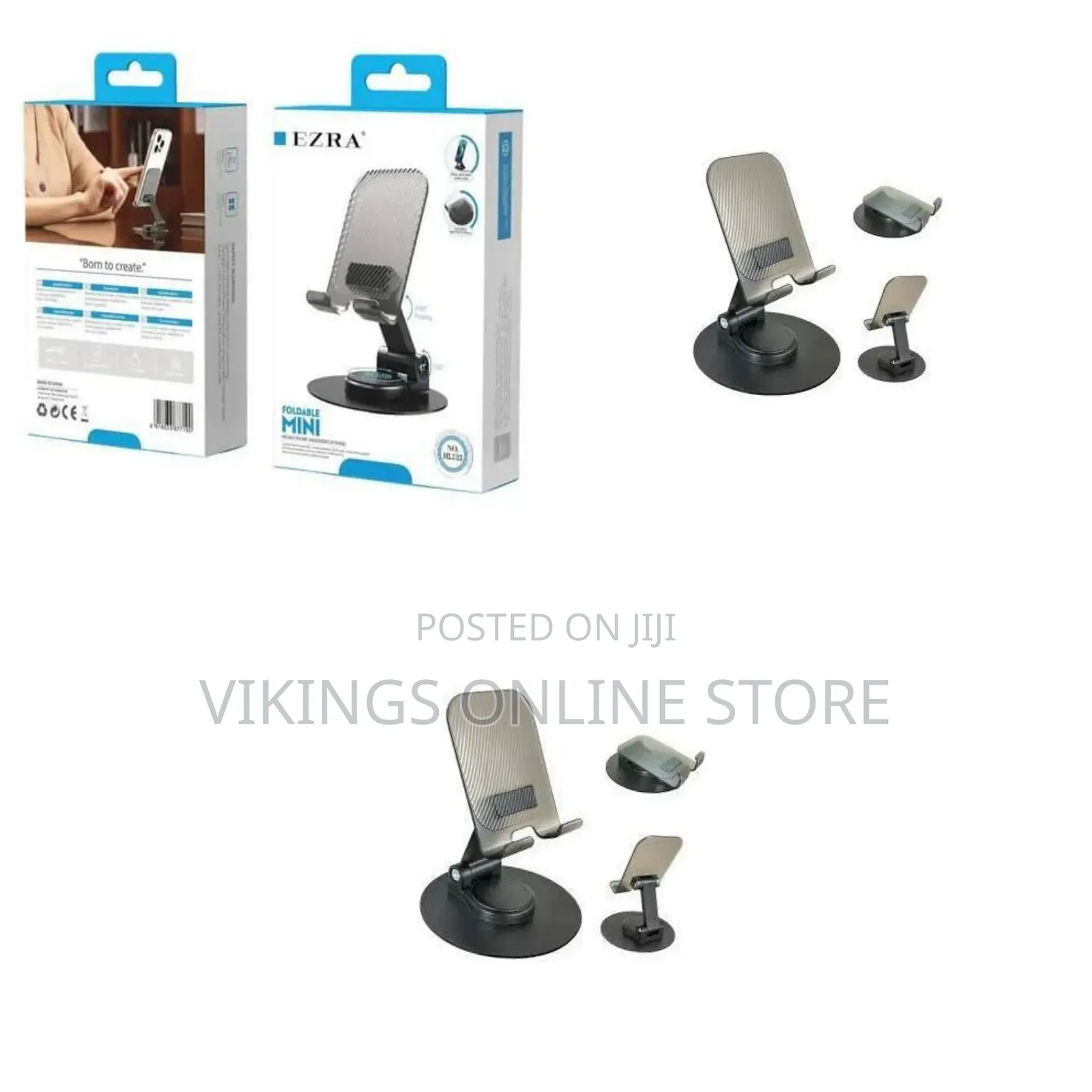 Desktop Swivel Cell Phone Tablet Holder Foldable Phone Holder Mobile