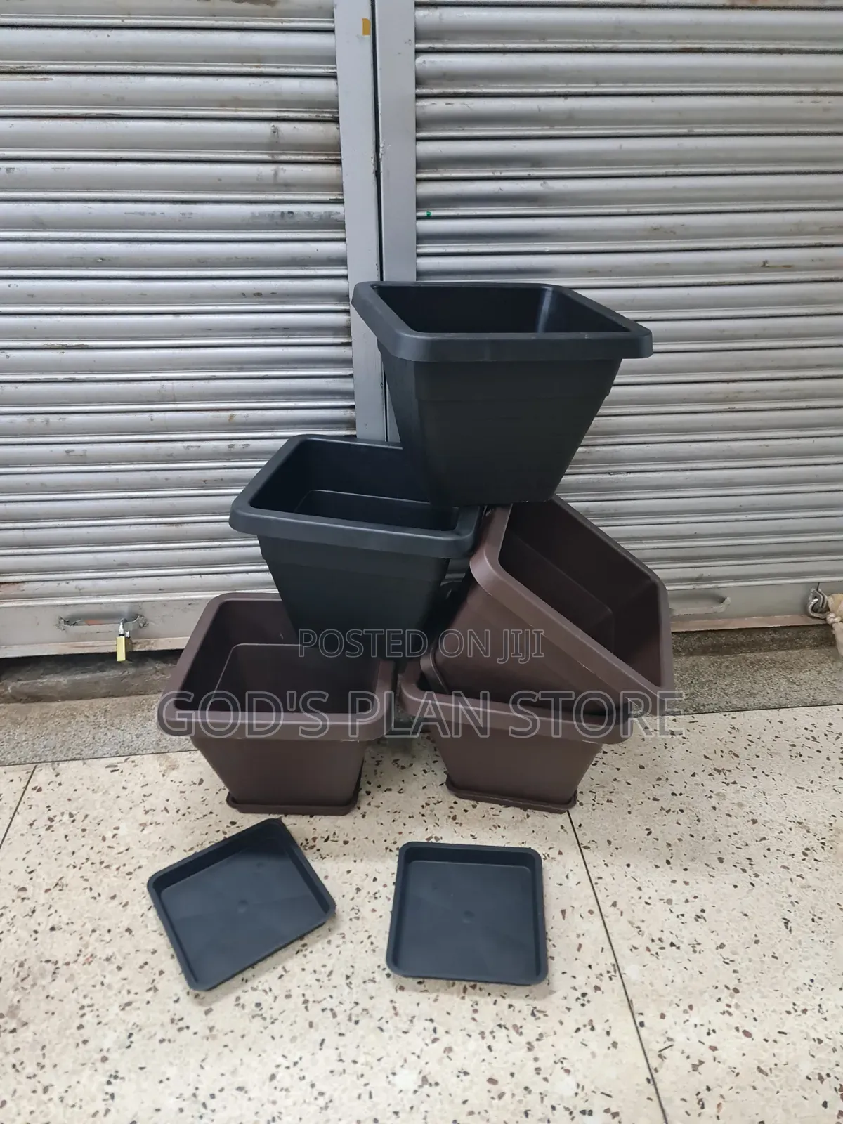 Eco Cube Plastic Flower Pots Plastic Flower Pots