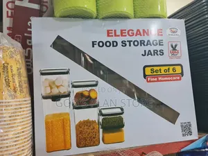 Elegance Food Storage Jars Set of 6pcs