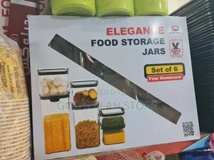 Elegance Food Storage Jars Set of 6pcs