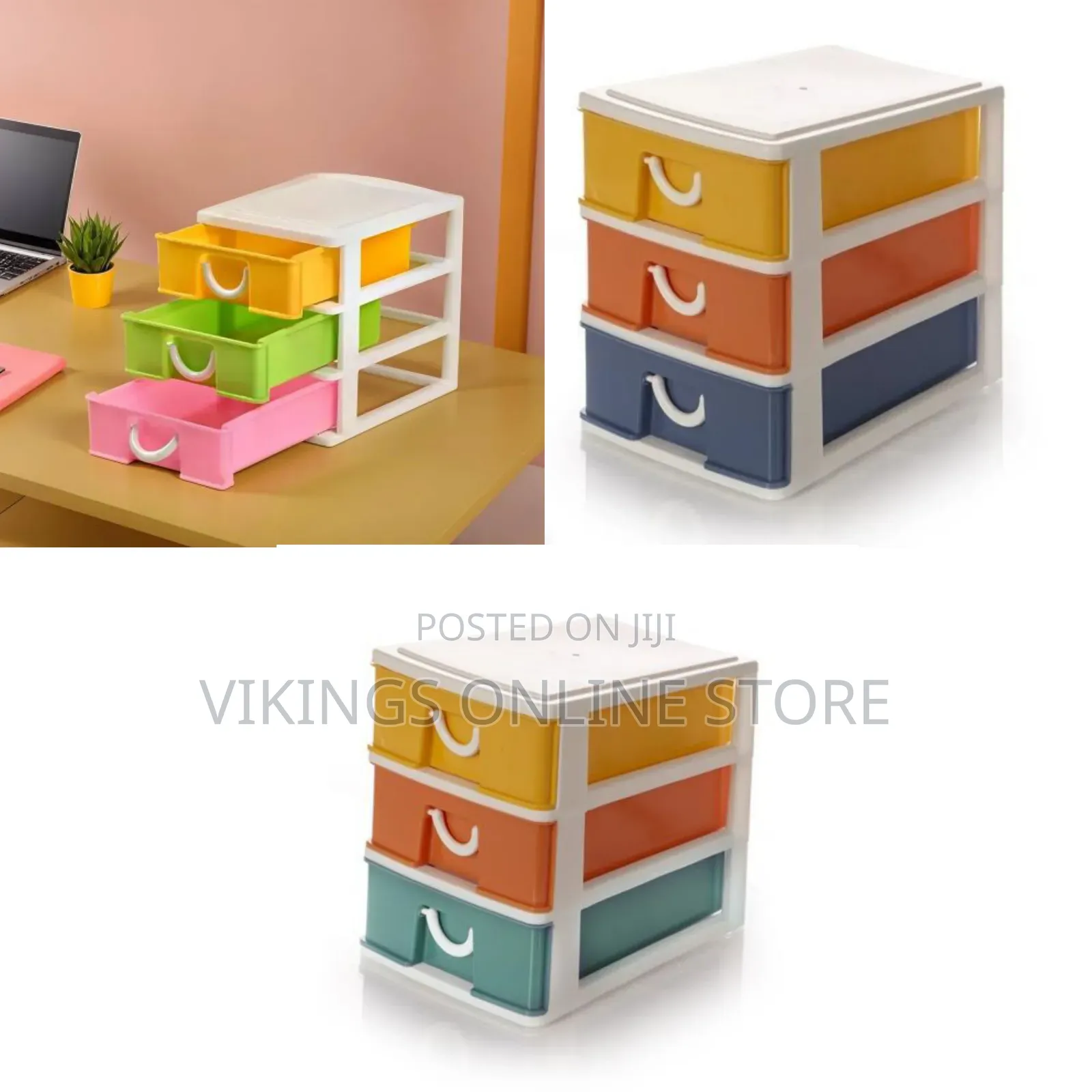 Multipurpose Small Plastic Drawer Storage Box Organizer Shelf Table