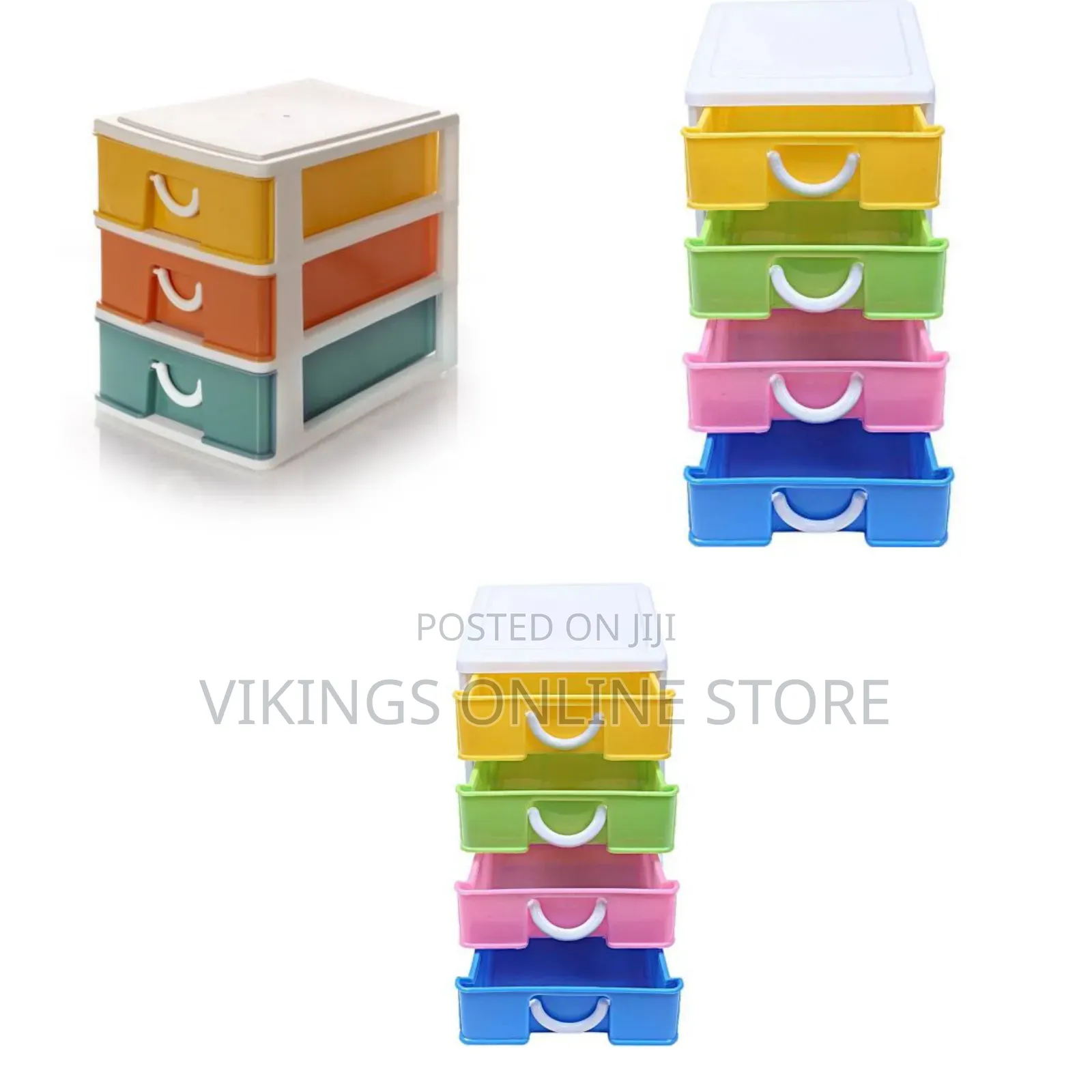 Multipurpose Small Plastic Drawer Storage Box Organizer Shelf Table
