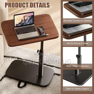 C-Shaped Adjustable Side Table, 360° Coffe Table