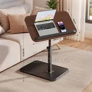 C-Shaped Adjustable Side Table, 360° Coffe Table