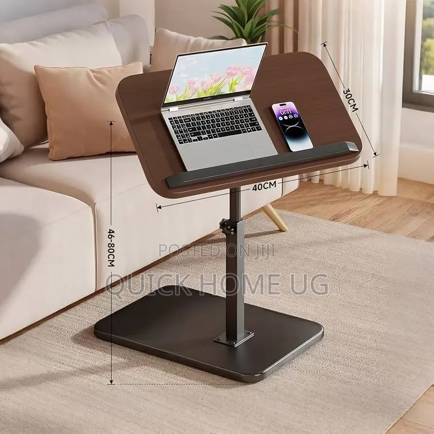 C-Shaped Adjustable Side Table, 360° Coffe Table