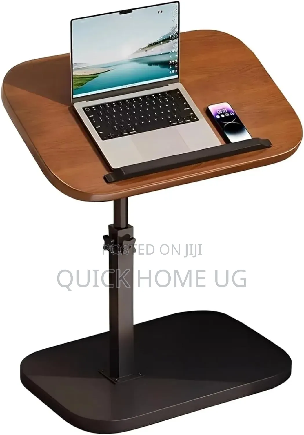 C-Shaped Adjustable Side Table, 360° Coffe Table