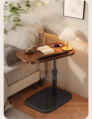 C-Shaped Adjustable Side Table, 360° Coffe Table