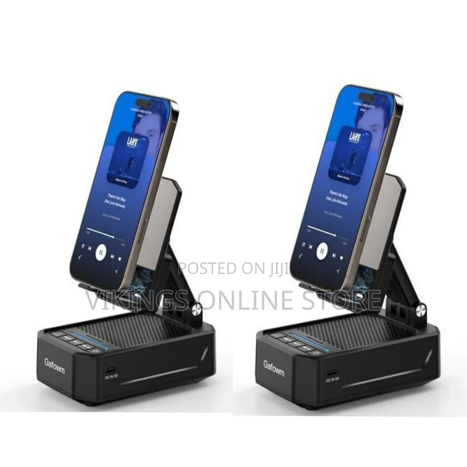 Cell Phone Stand With Instant Wireless Induction Bluetooth Speaker