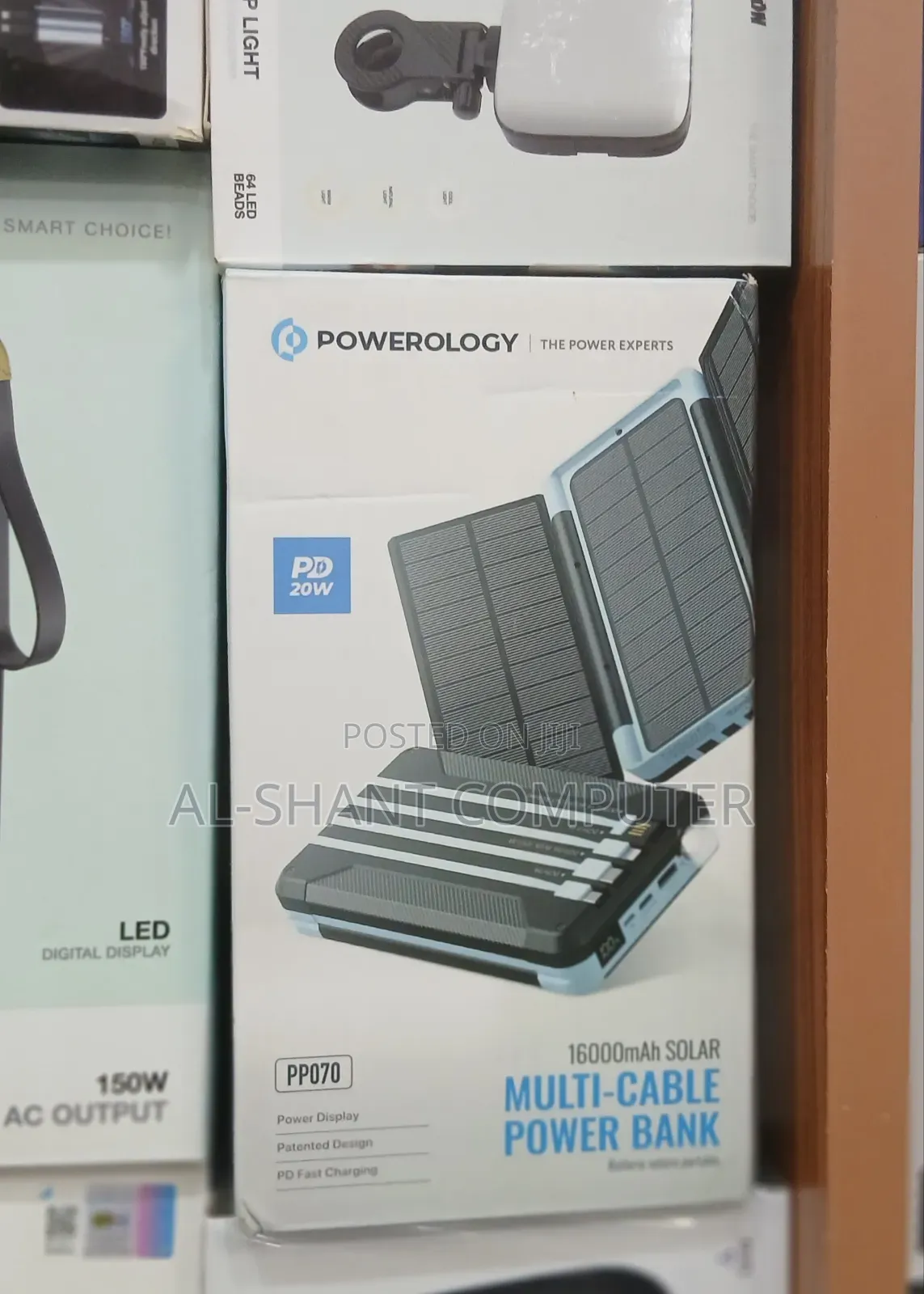Powerology 16000mAh PP070 Solar Power Bank