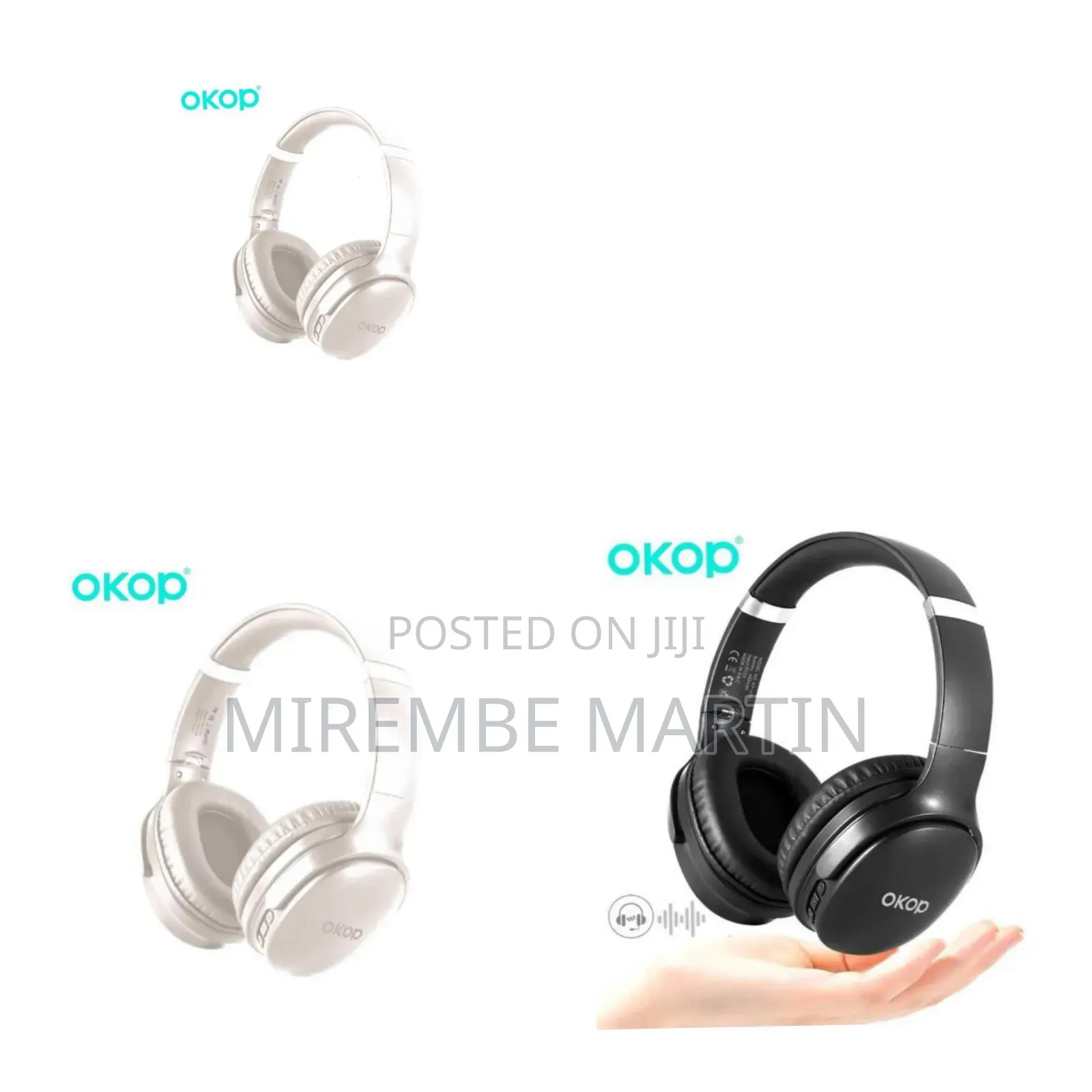 OKOP Headset Bluetooth Noise Reduction Headset,Waterproof Sweat-Proof