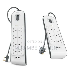 Belkin Bsv604 6 Way/6 Plug 2M Surge Protection Extension Lead Strip