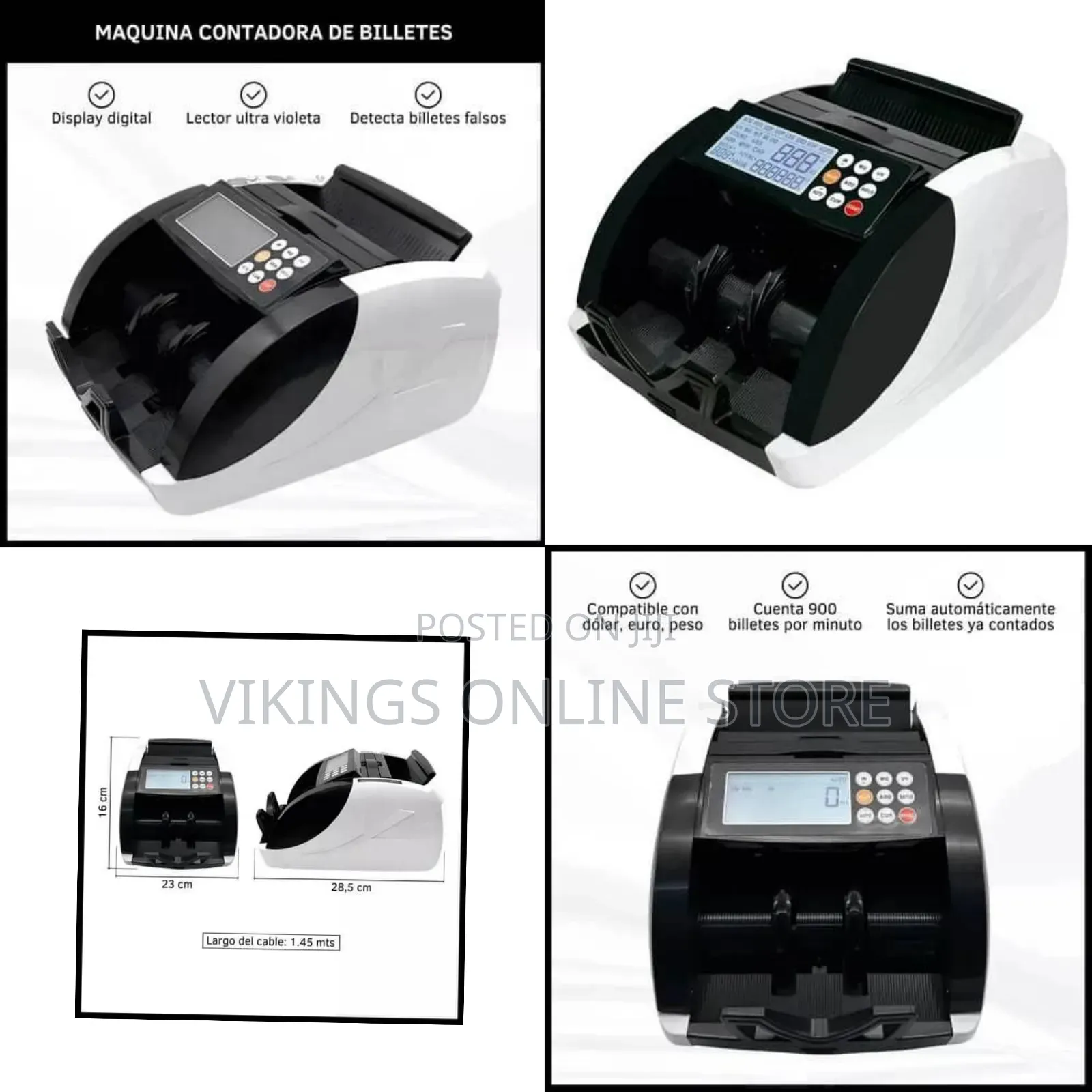 Money Counter Machine With Value Counting on 3 Screen, Up to 60 Multi