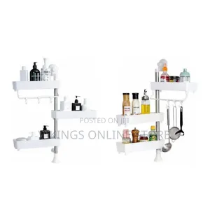 Multipurpose Plastic Adjustable 3 Tier Multifunctional Kitchen