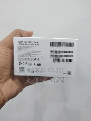 New Xiaomi Redmi Note 15 Pro 512 GB Black