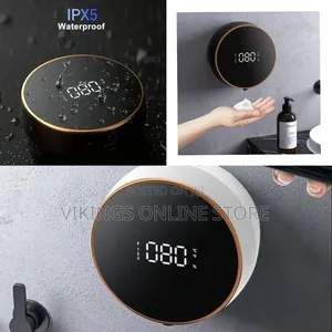 Automatic Soap Dispenser Foaming Hand Free Wall Mount, LED Temperature