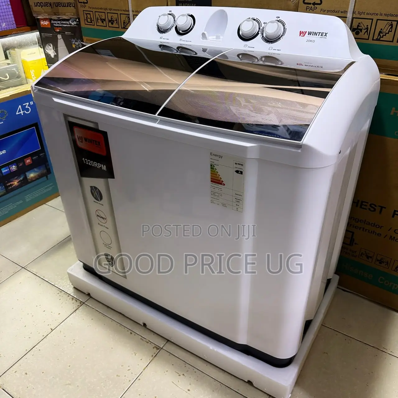 Wintex 20kg Twin Tub Semi-Automatic Washing Machine