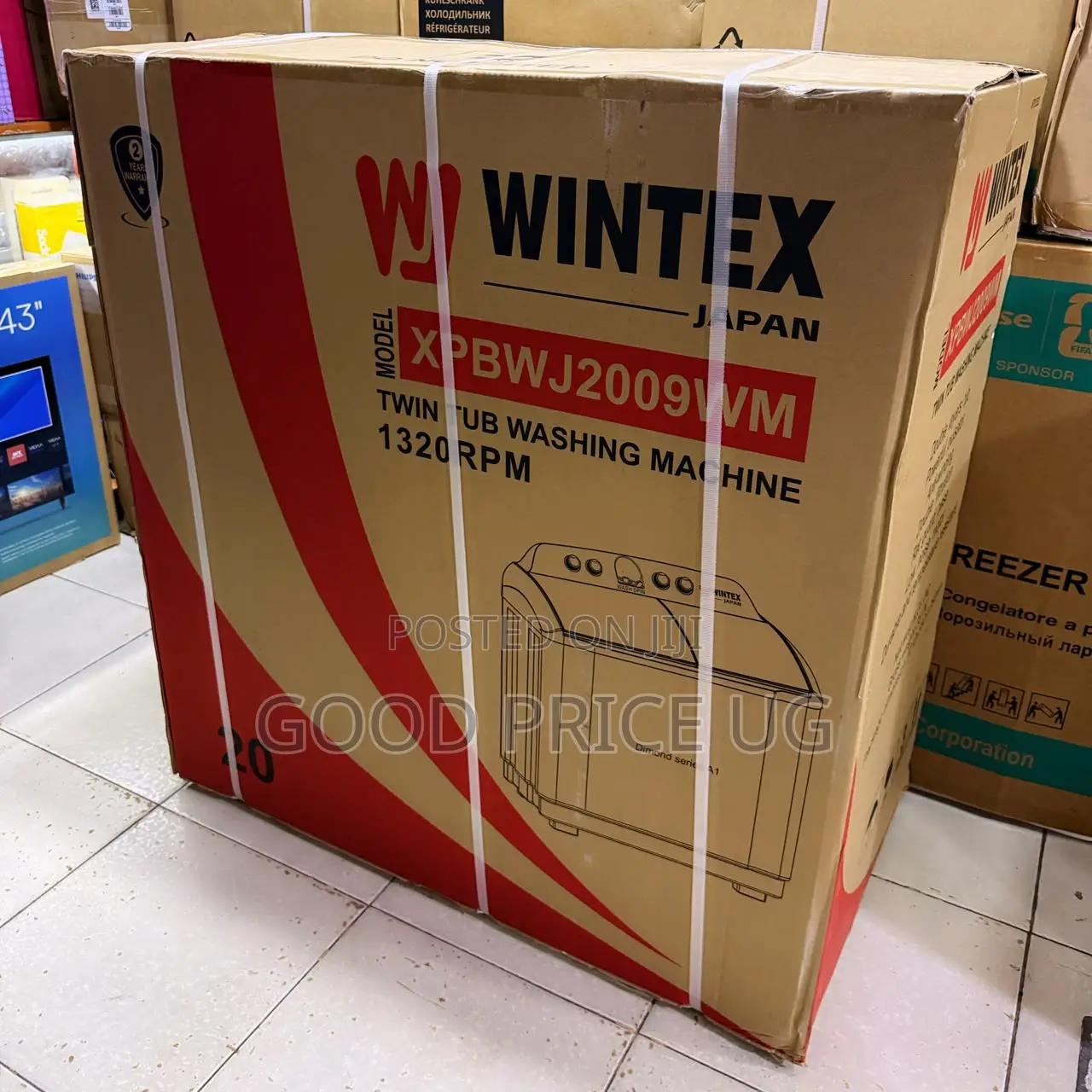 Wintex 20kg Twin Tub Semi-Automatic Washing Machine