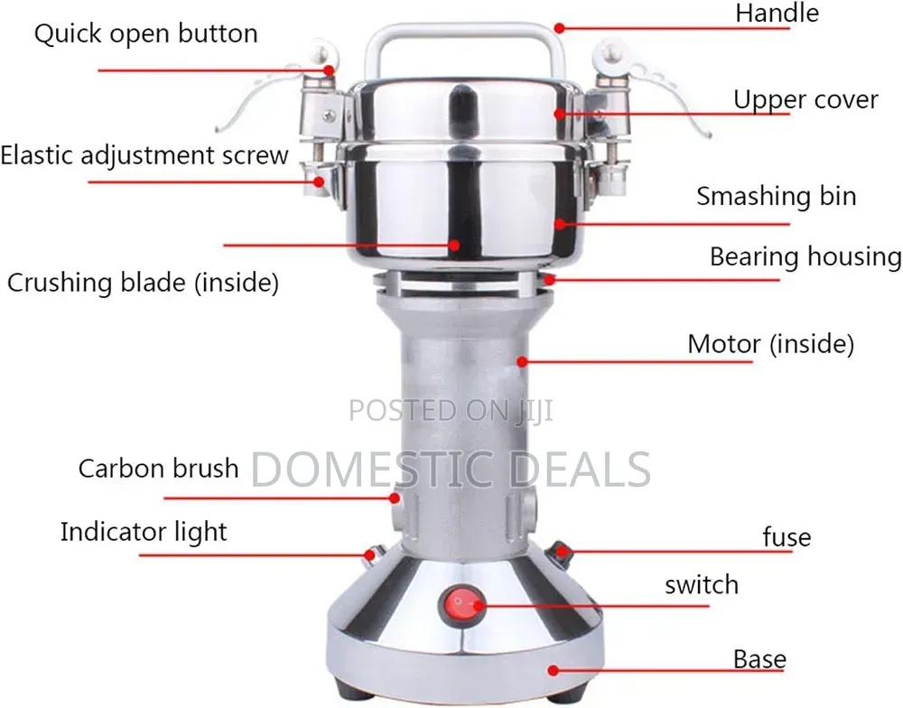 100G Electric Grain Mill Spice Grinder
