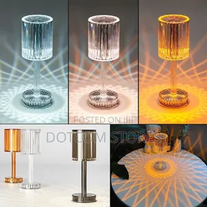 Crystal Table Lamp Diamond Romantic Warm Led for Home