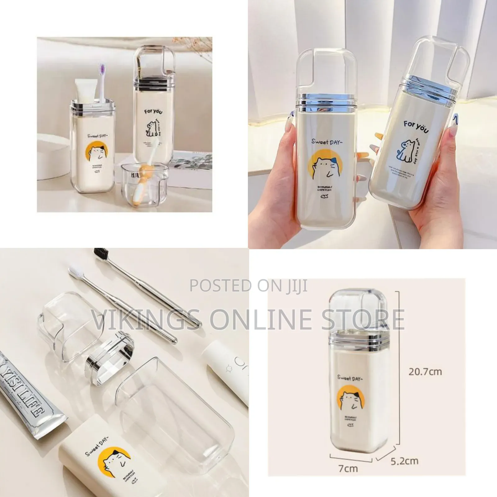 1 Piece of 3 in 1 Toothpaste Storage Container Toothbrush Holder Box