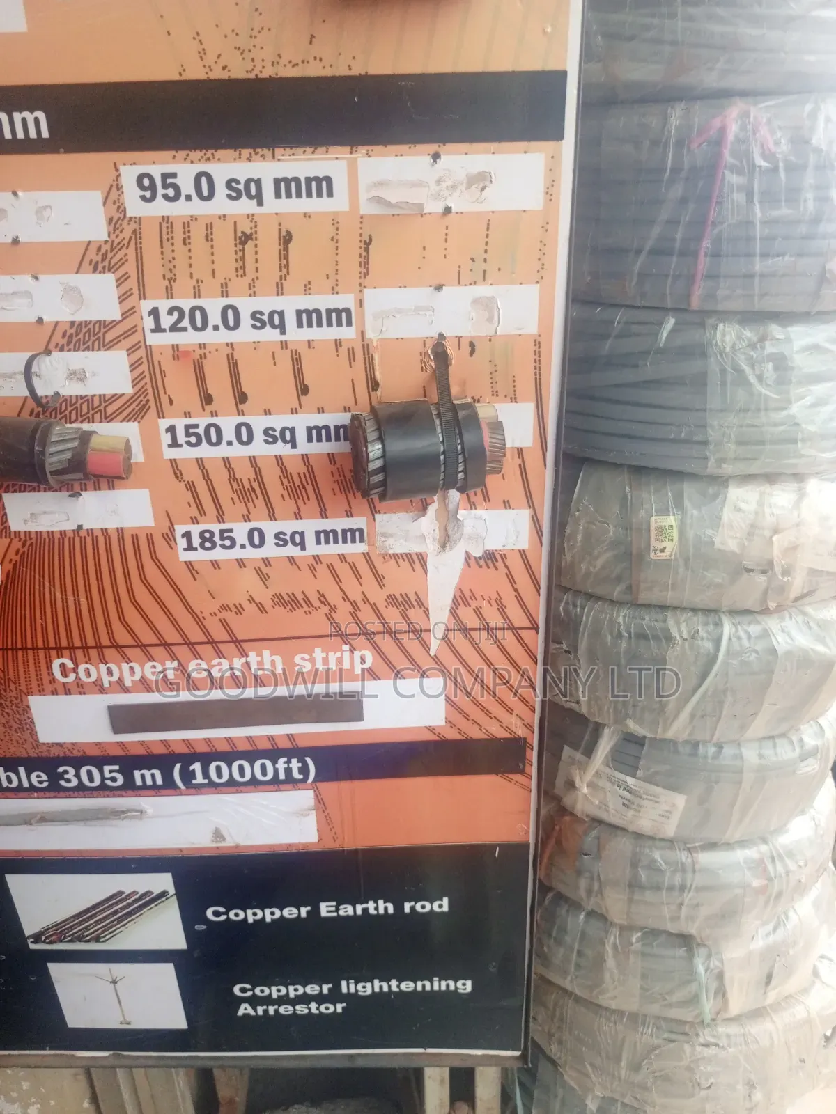 95mm Total 4core Pure Copper Underground Armoured Cable