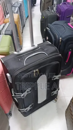 Black Dfavors Fabric Travel Suitcase