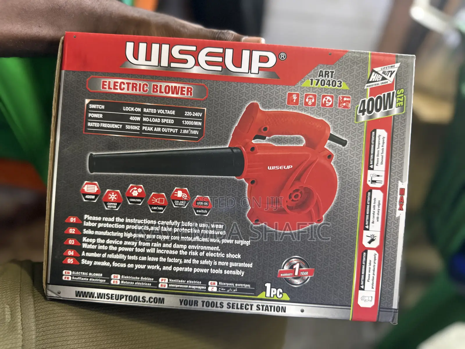 WISEUP 400W Heavy Duty Electric Air Blower Vacuum