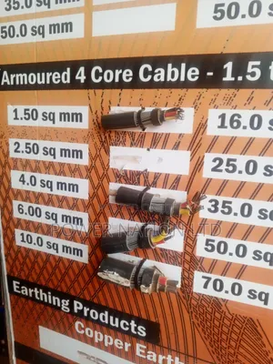 2.5mm 4core Armoured / Underground Cable Pure Copper