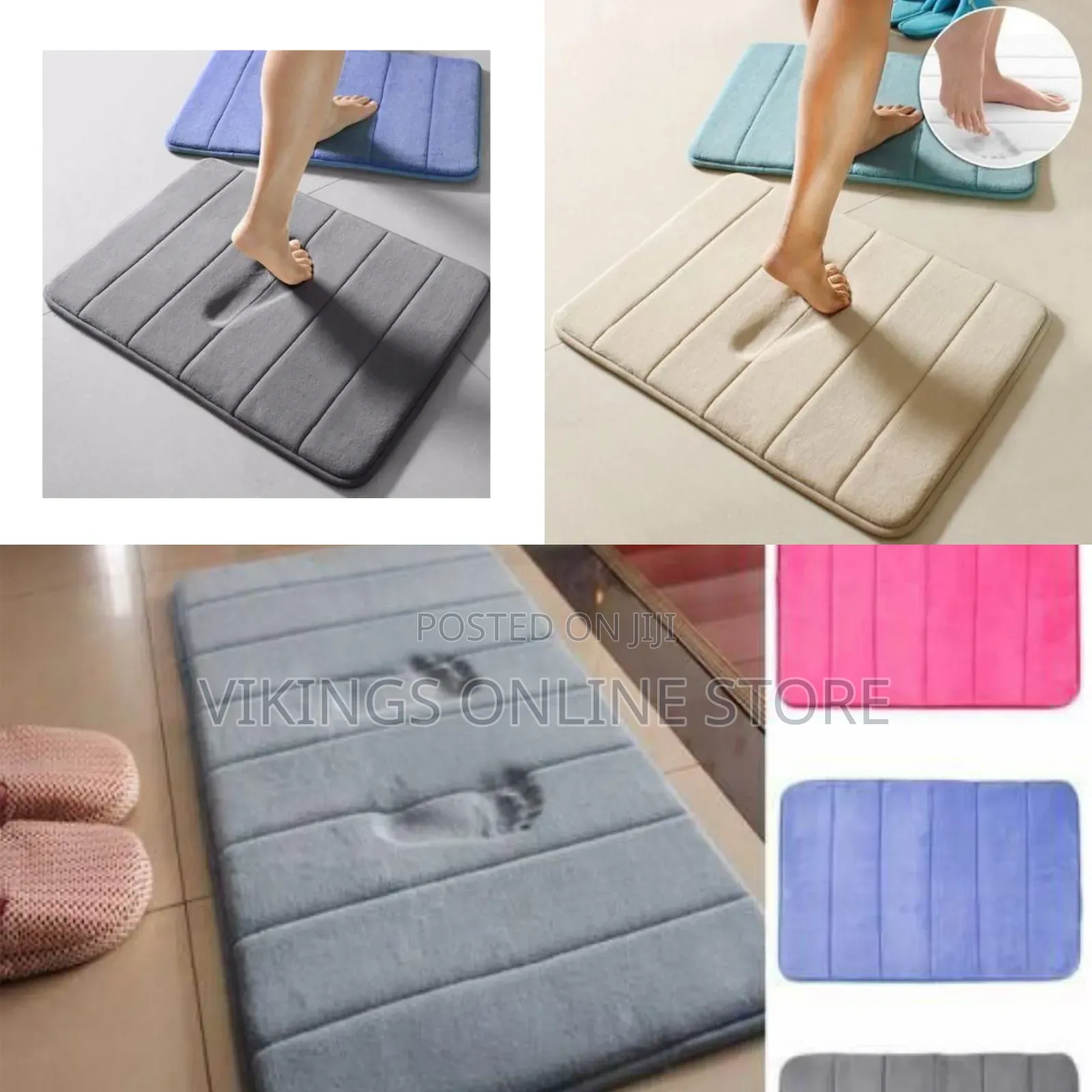 Super Absorbent Plush Memory Foam Bath Mat Soft and Comfortable