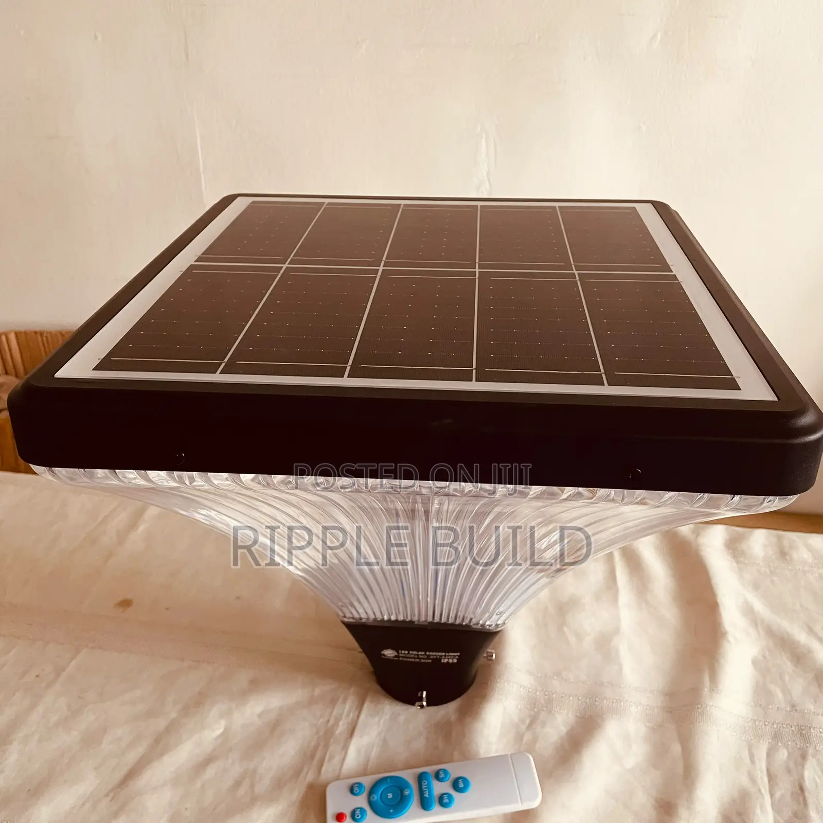 800W Solar Garden Pole Light 25W Panel IP65 Remote